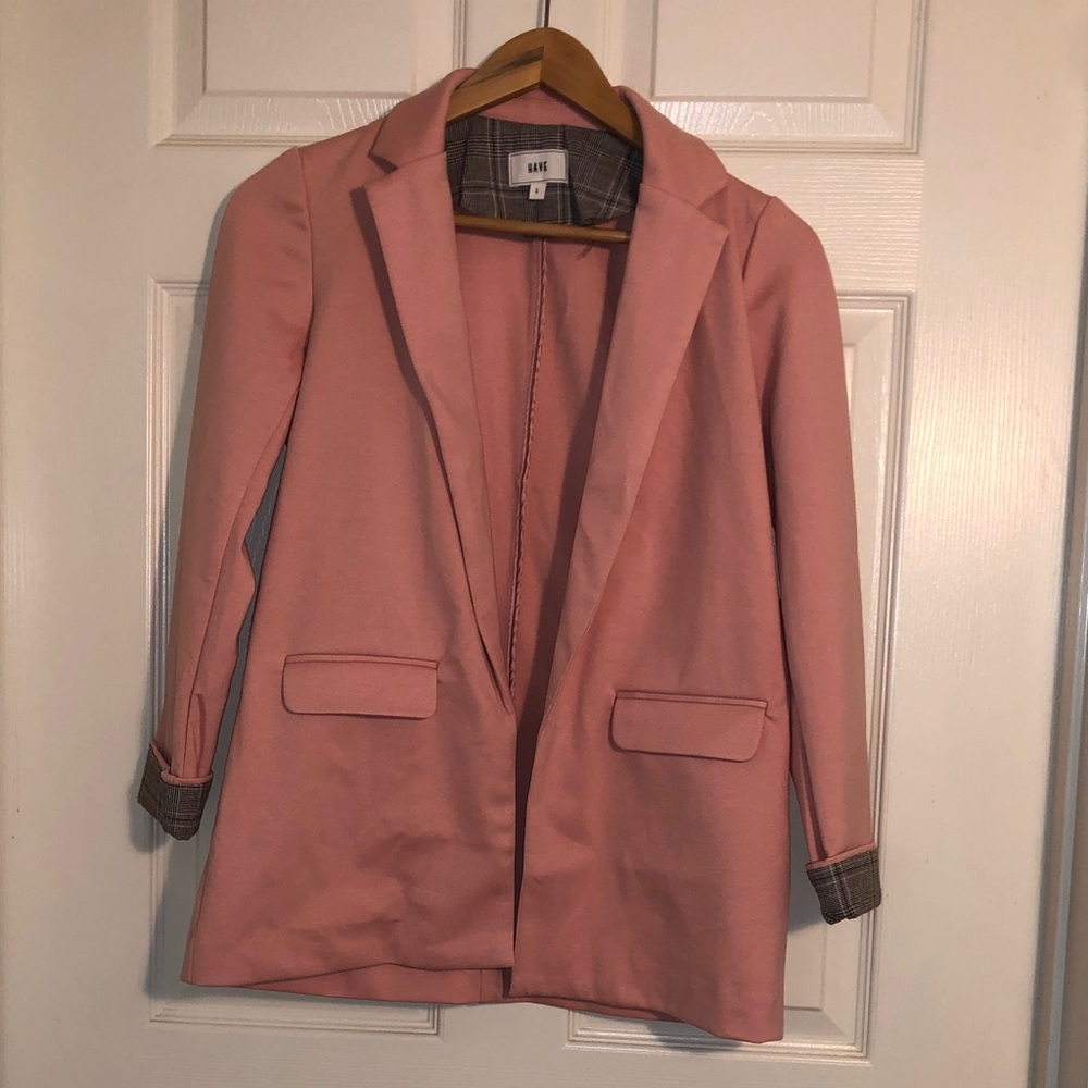 Pink soft blazer